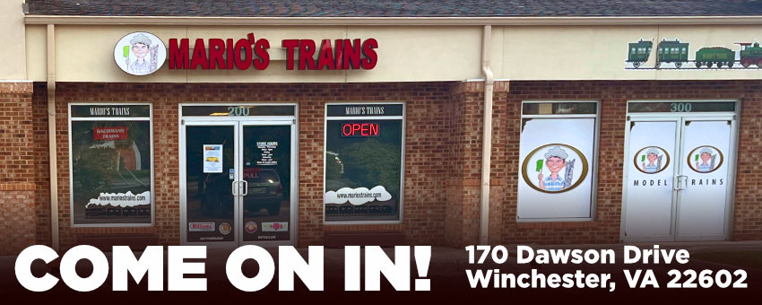 Mario's Trains Storefront in Winchester, VA